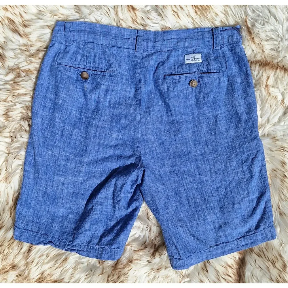 Vineyard Vines Men's Blue Flat Front Shorts